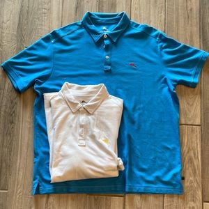 Bundle of two Tommy Bahama islandZone polos
